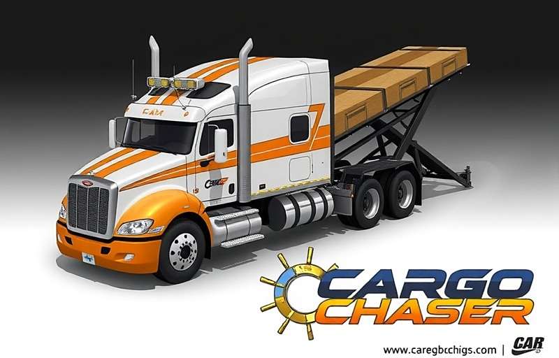 Cargo Chaser - Truck customization screen showing traditional Indian truck art Cargo Chaser Truck Customization